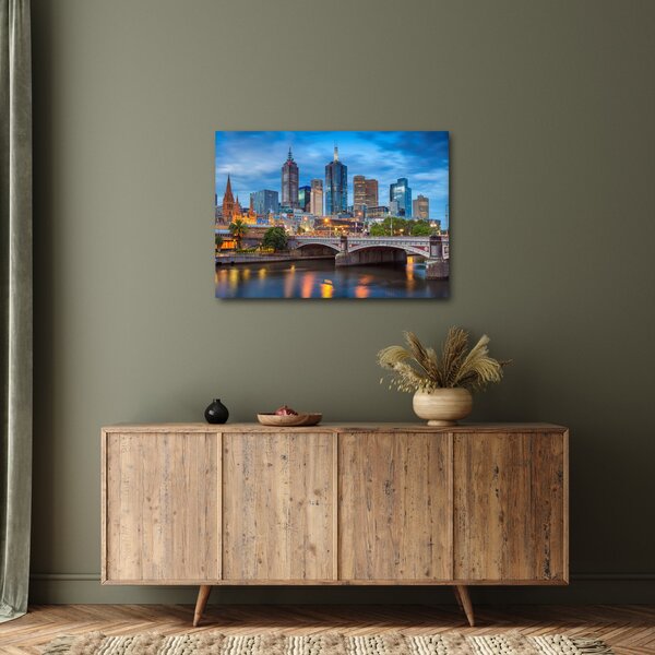 Melbourne város képe (70x50 cm)