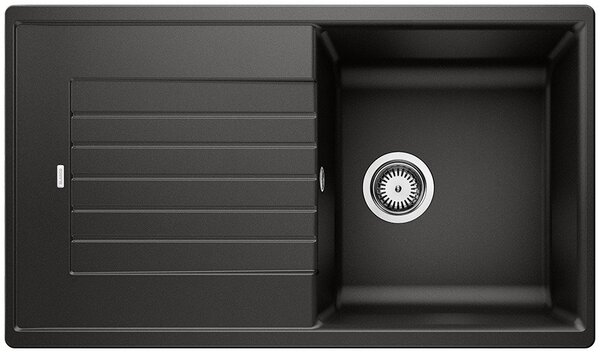 Blanco Zia 5 S, szilgránit mosogató 860x500x190 mm, 1 kamrás, fekete, 526016