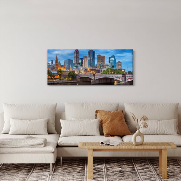 Melbourne város képe (120x50 cm)