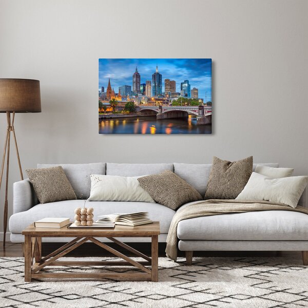 Melbourne város képe (90x60 cm)