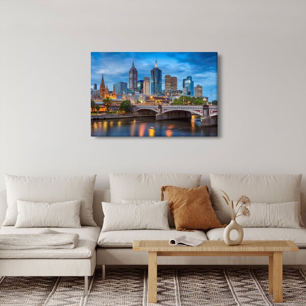 Melbourne város képe (90x60 cm)