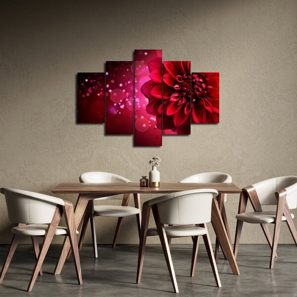 Piros virágok képe (150x105 cm)