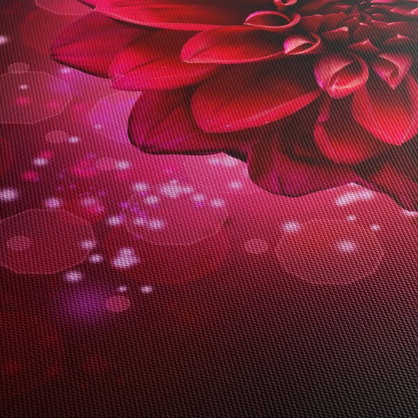 Piros virágok képe (120x50 cm)