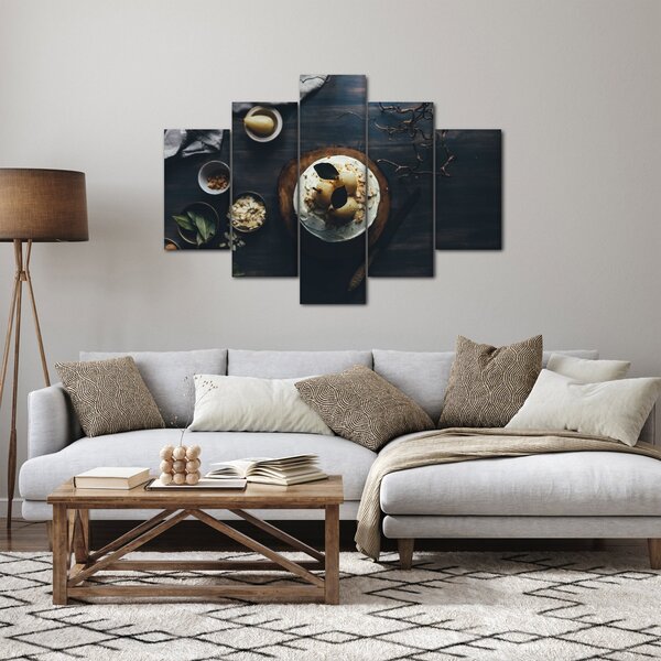 Desszert az asztalon képe (150x105 cm)