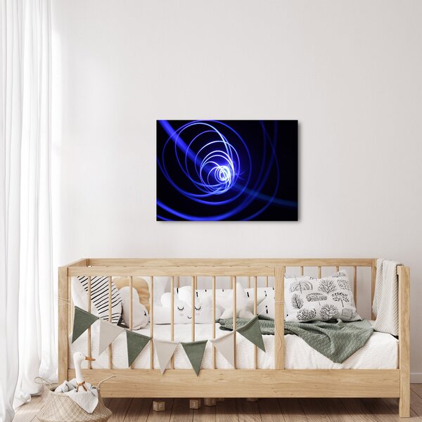 Kék spirálok képe (70x50 cm)