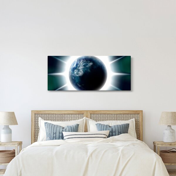 Egy besugárzott bolygó képe (120x50 cm)