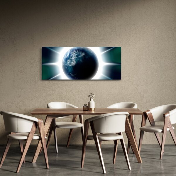 Egy besugárzott bolygó képe (120x50 cm)