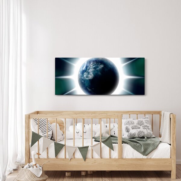 Egy besugárzott bolygó képe (120x50 cm)