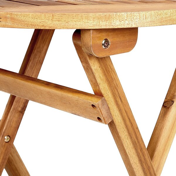 LODGE összecsukható bisztró asztal Ø 58 cm, natúr