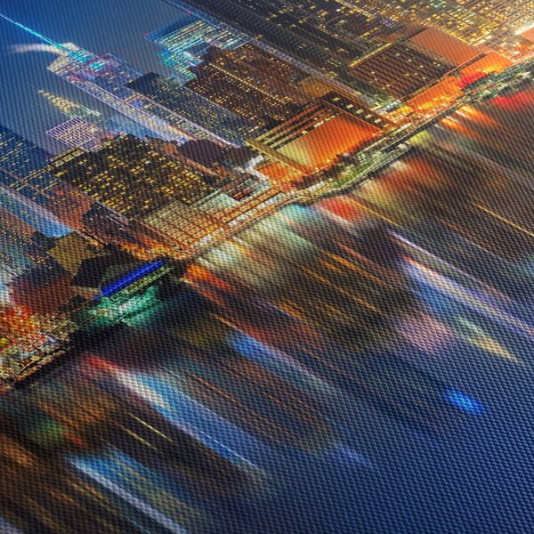 Manhattan képe éjjel (90x60 cm)