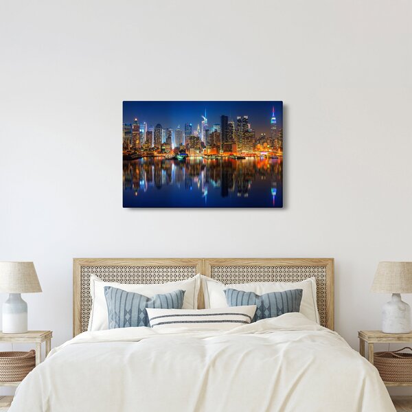 Manhattan képe éjjel (90x60 cm)