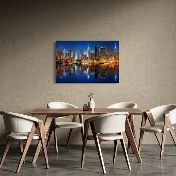 Manhattan képe éjjel (90x60 cm)