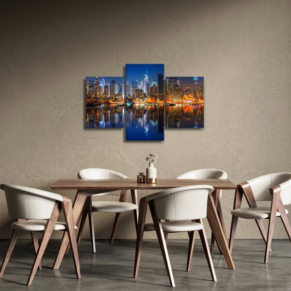 Manhattan képe éjjel (90x60 cm)