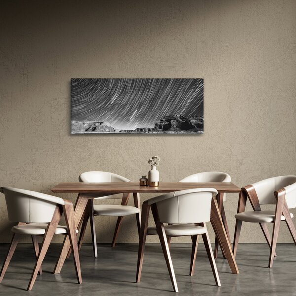 Fekete-fehér kép egy csillagos ég (120x50 cm)