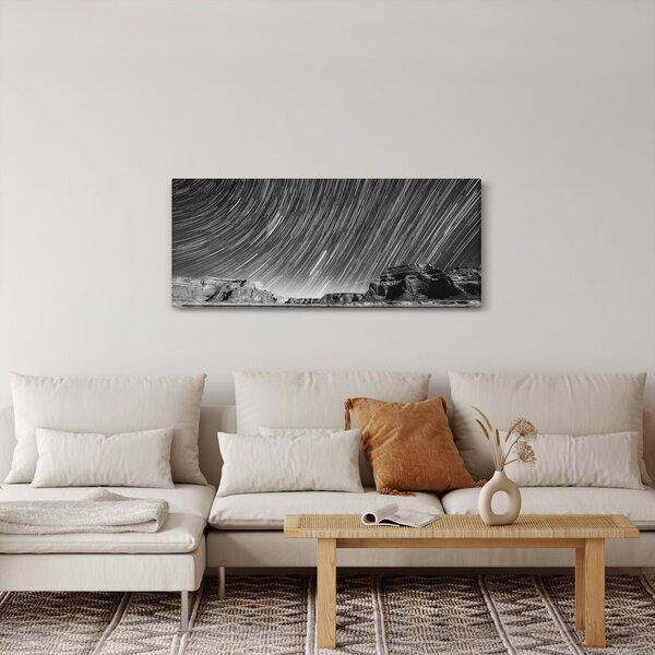 Fekete-fehér kép egy csillagos ég (120x50 cm)