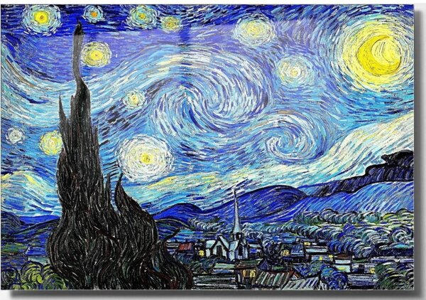 Üveg kép 100x70 cm Vincent van Gogh – Wallity
