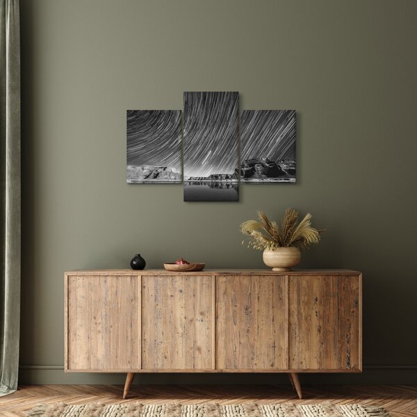 Fekete-fehér kép egy csillagos ég (90x60 cm)