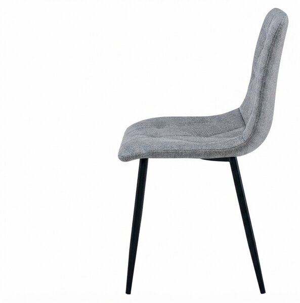 Szürke LIBRA PLATINUM GREY szék fekete lábakkal