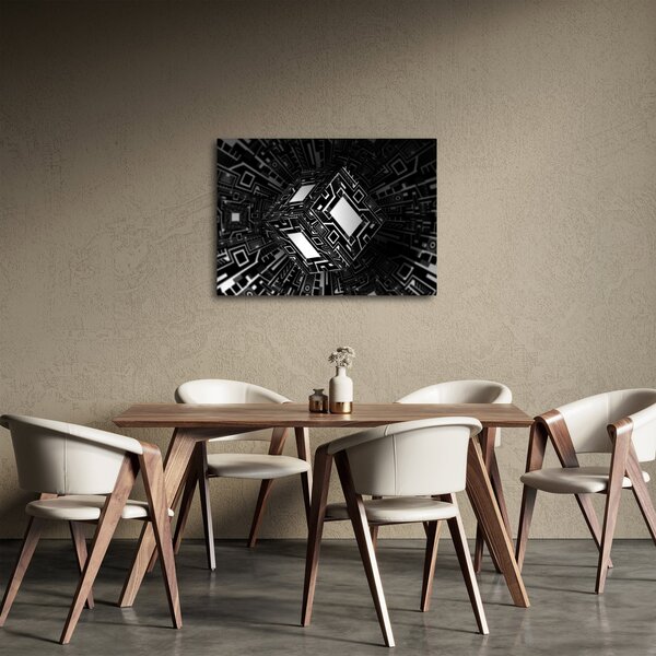 Absztrakt kockák képe (70x50 cm)