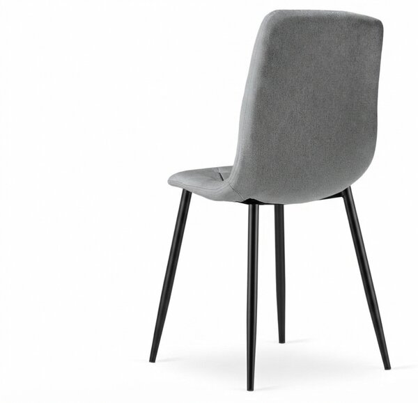 Szürke LIBRA PLATINUM GREY szék fekete lábakkal