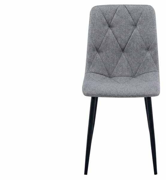 Szürke LIBRA PLATINUM GREY szék fekete lábakkal