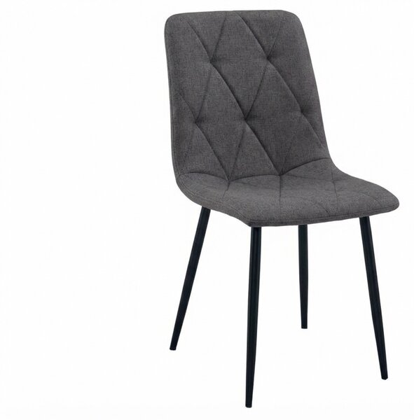Sötétszürke LIBRA STONE GREY szék fekete lábakkal