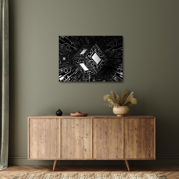 Absztrakt kockák képe (70x50 cm)