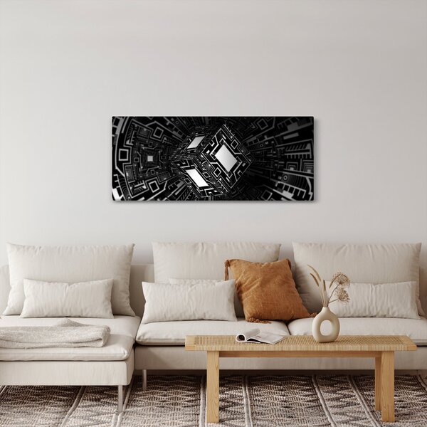 Absztrakt kockák képe (120x50 cm)