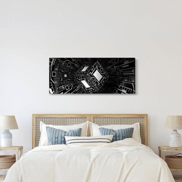 Absztrakt kockák képe (120x50 cm)