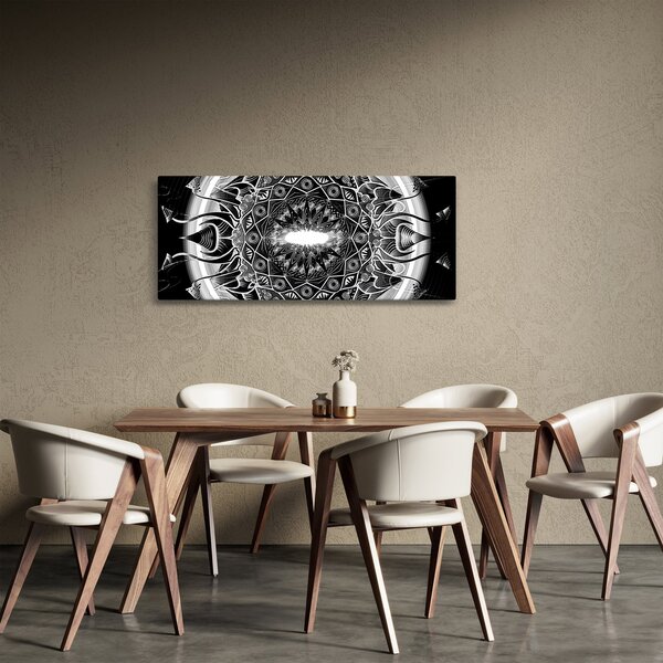Fekete-fehér díszek képe (120x50 cm)