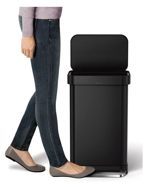 Acél pedálos szemetes 45 l – simplehuman