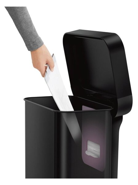 Acél pedálos szemetes 45 l – simplehuman