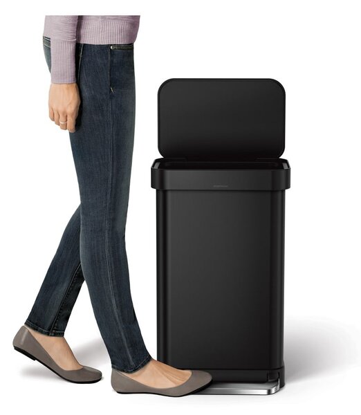 Acél pedálos szemetes 45 l – simplehuman