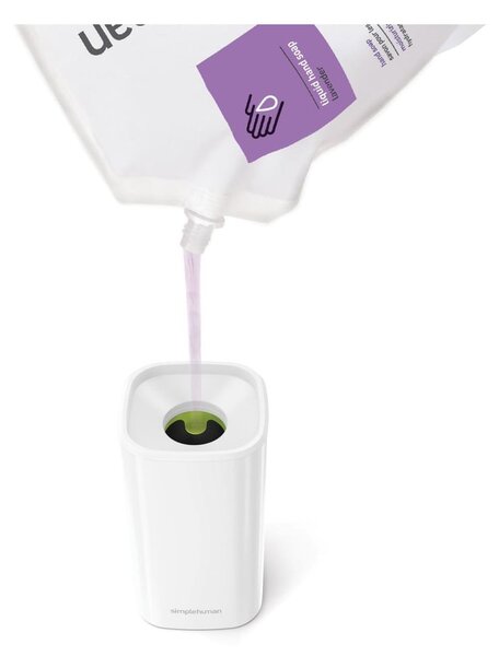 Fehér acél szappanadagoló 295 ml Pulse – simplehuman