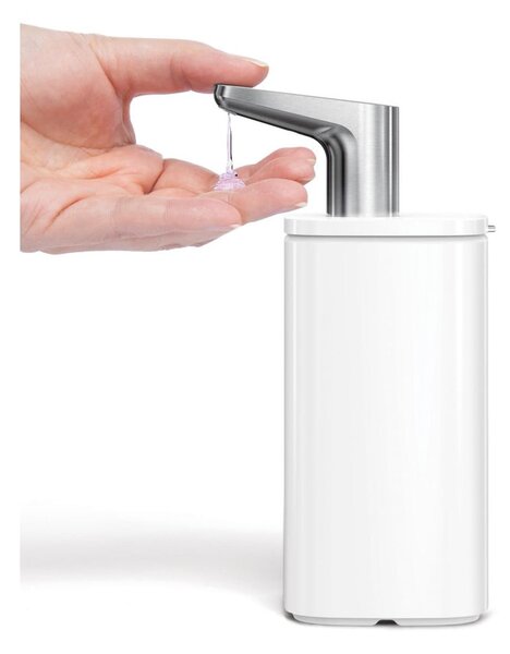 Fehér acél szappanadagoló 295 ml Pulse – simplehuman