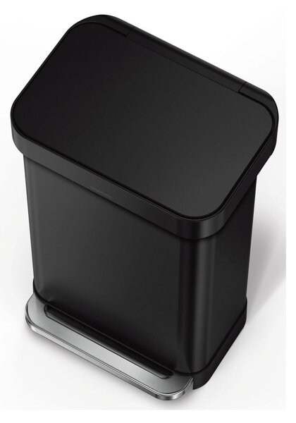 Acél pedálos szemetes 45 l – simplehuman