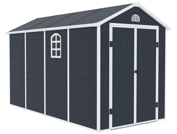 Bergen műanyag szerszámos ház 1,9 x 3,7 m CoverTech antracit