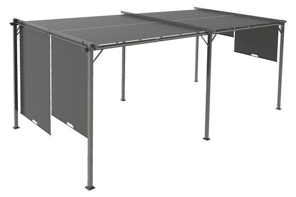 Antracit Sevilla 3x6m Garden Point terasz pergola