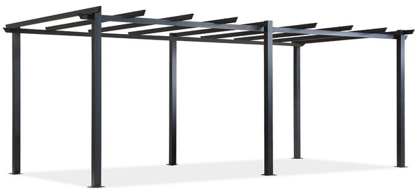 Barbados 3 x 6 m antracit Garden Point fém kerti pergola kerete