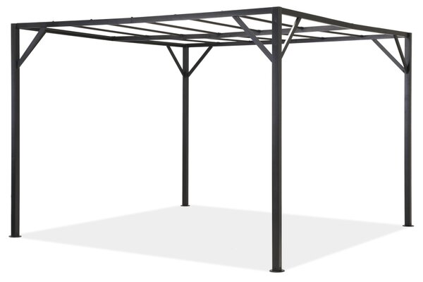 Santorini 3 x 4 m antracit fém terasz pergola keret Garden Point
