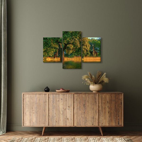 Zsiráf a természetben képe (90x60 cm)
