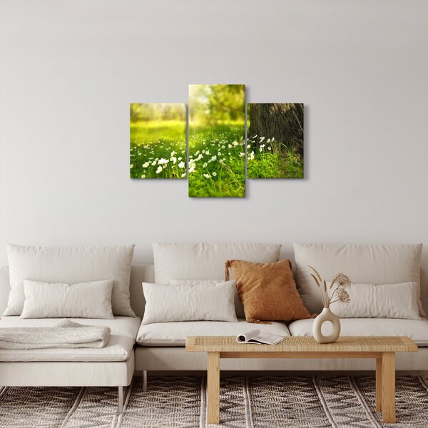 Tisztás és a virágok képe (90x60 cm)