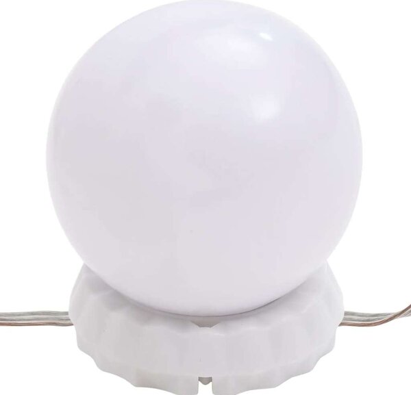 Elegáns LED-es Sminkasztal Szekrény - Fekete