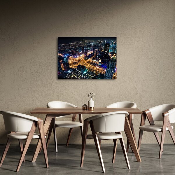 Éjszakai város képe (70x50 cm)