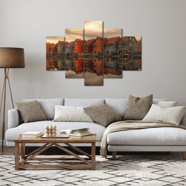 Színes házak képe (150x105 cm)