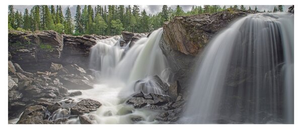 Vízesések képe (120x50 cm)