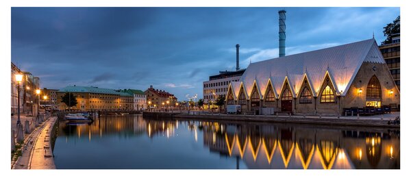 Vízcsatorna képe - Göteborg (120x50 cm)