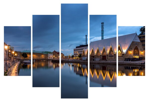 Vízcsatorna képe - Göteborg (150x105 cm)