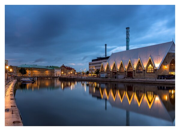 Vízcsatorna képe - Göteborg (70x50 cm)