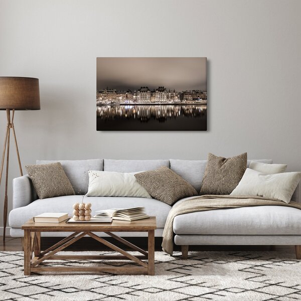 Egy város képe a félhomályban (90x60 cm)